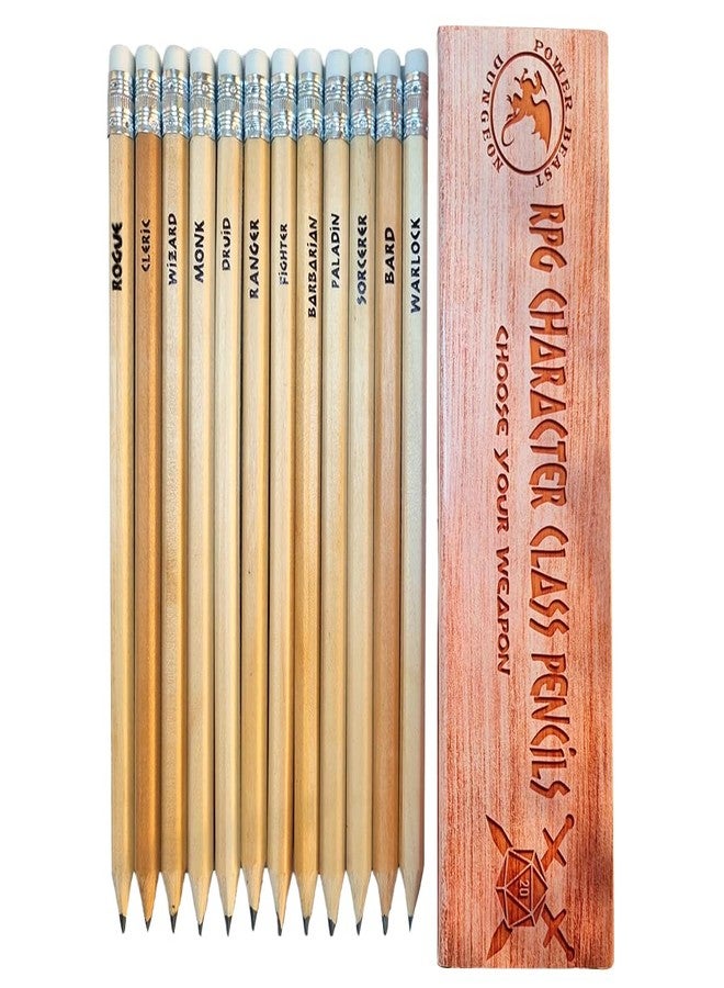 Power Beast Dungeon 12 Character Class Pencils for Dungeons and Dragons, D&D, Dungeon Master Gift, DND, D&D 5e, Pathfinder, Role Playing Games. - Image 4